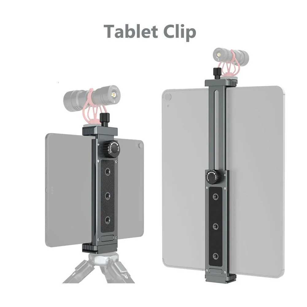 LEAPLIGHT Universal Aluminum Tablet Phone Stand Holder Clip Tripod Adjustable Bracket for Phones Ipro Tablets Tablet Holder C251208-image-1087683985