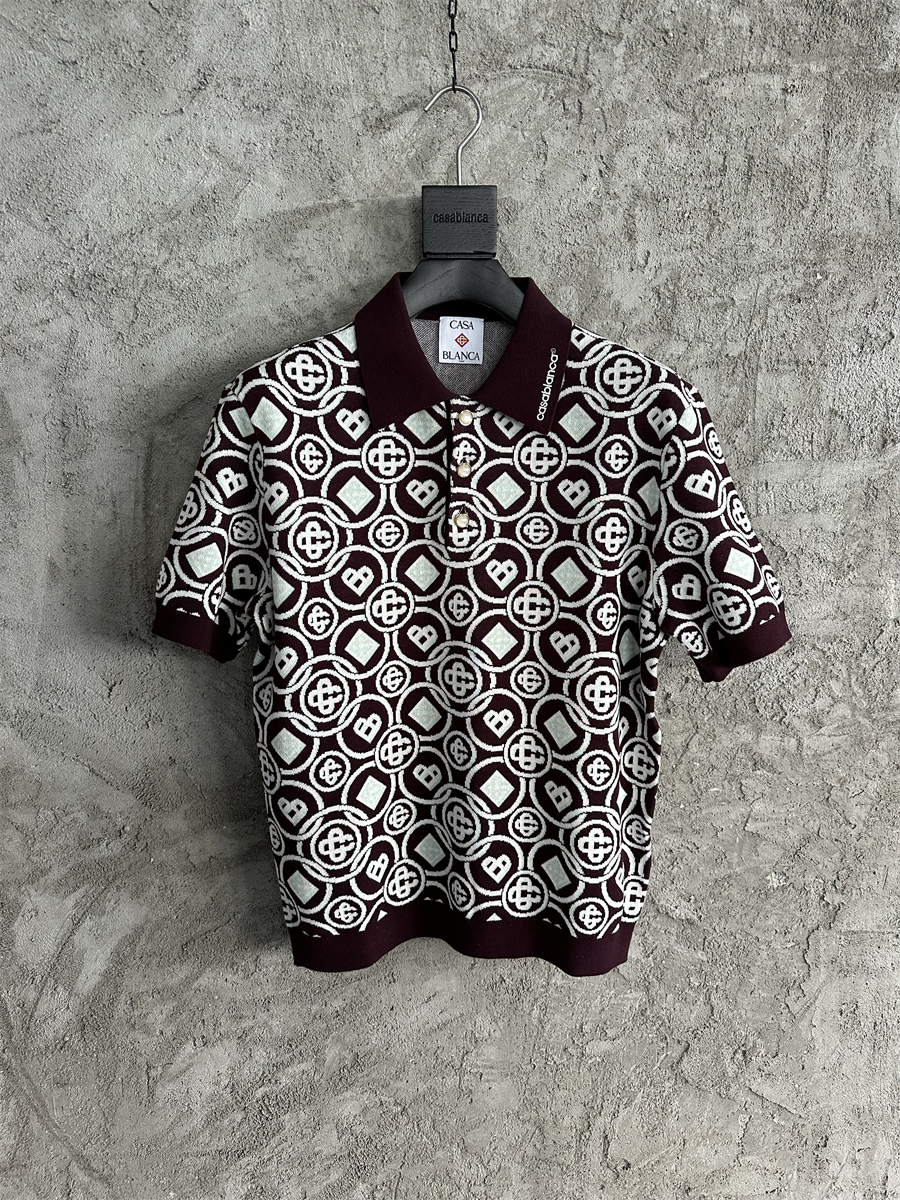 Men's T-shirt Relaxed comfortable Round-neck pullover shirt,Jacquard design pure cotton thickened shirt,High-quality summer vintage top,Outdoor