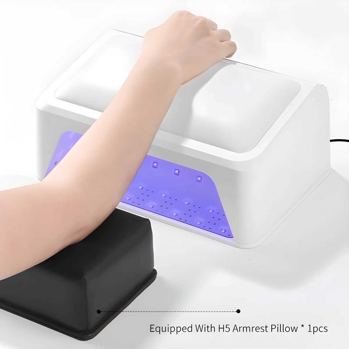 New Arrival 2-in-1 UV LED Nail Lamp with Arm Rest Pillow for Gel Polish 72W Nail Light Dryer with 4 Timers for Salon or Home Use M251208