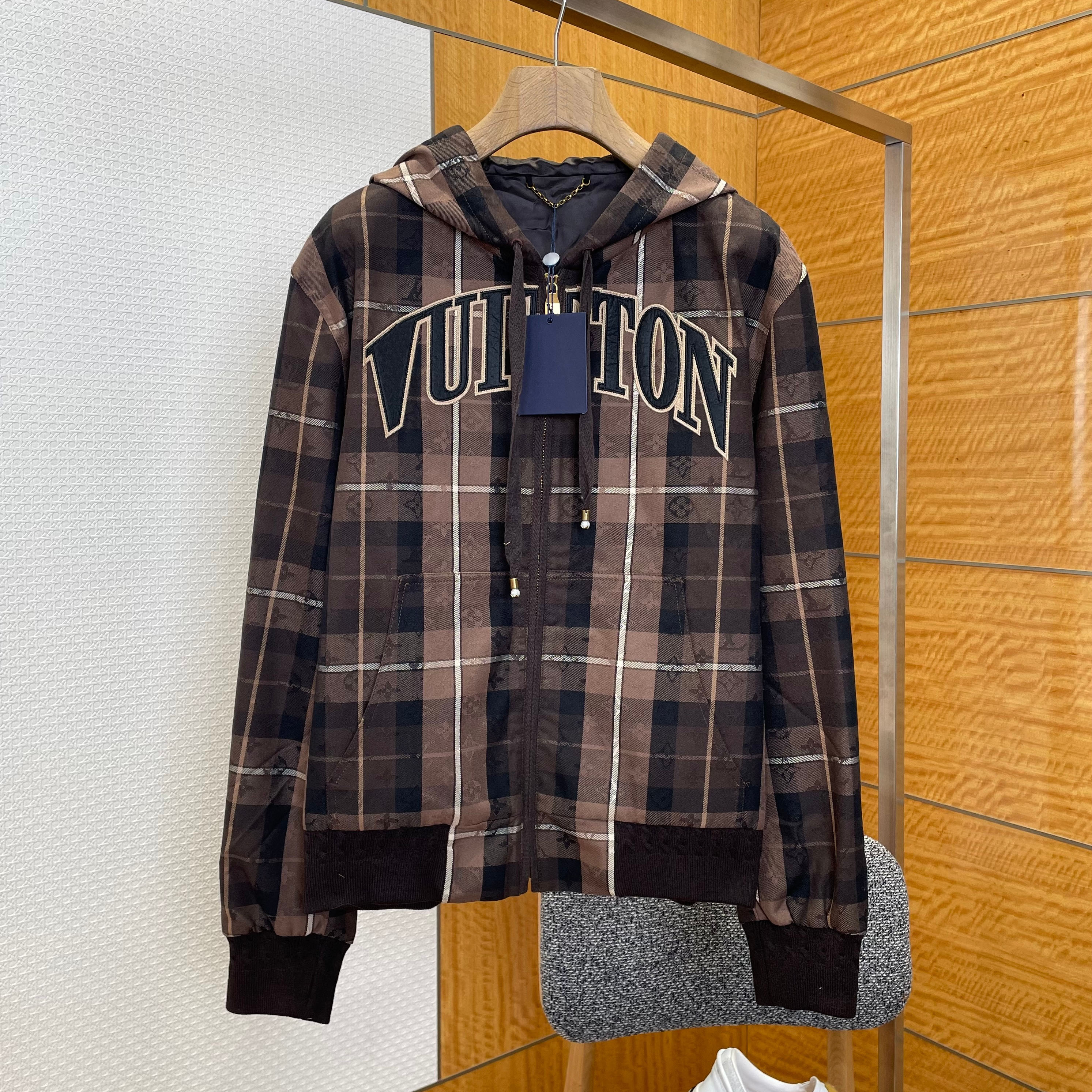Men's plus size Outerwear Coats Jacket Varsity Jackets hoodie hooded casual fashion color stripe printing top quality wild breathable 4g79t118