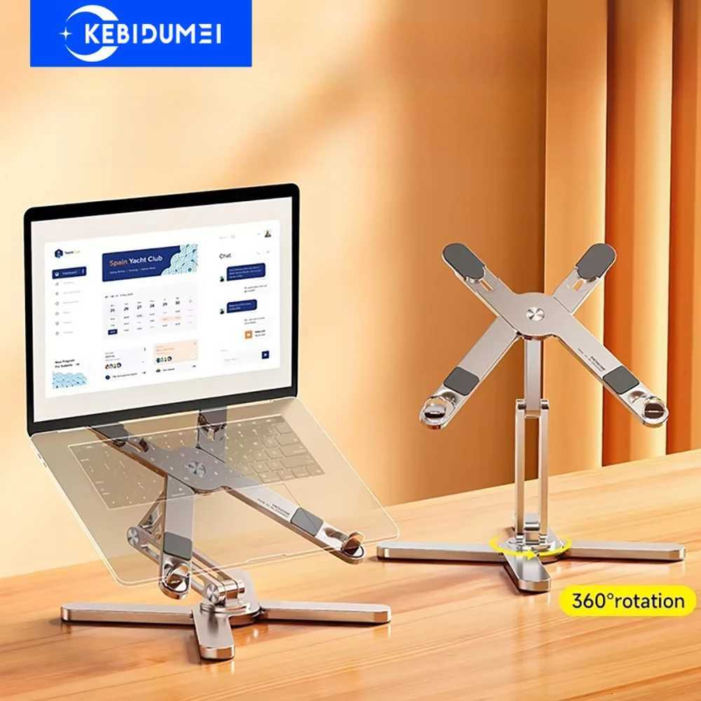Foldable Laptop Stand 360 Rotation Notebook Table Aluminum Alloy Holder Portable Book Tablet Bracket with Heat Dissipation C251208-image-1087683530