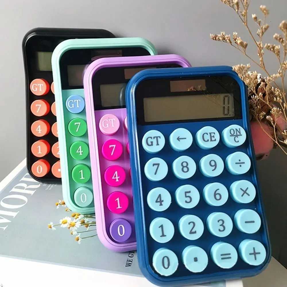 Cute ABS Solar Calcator Small 10-digit Mechanical Keyboard Calcator Learning Accounting Tools Calcator H251208-image-1087661983