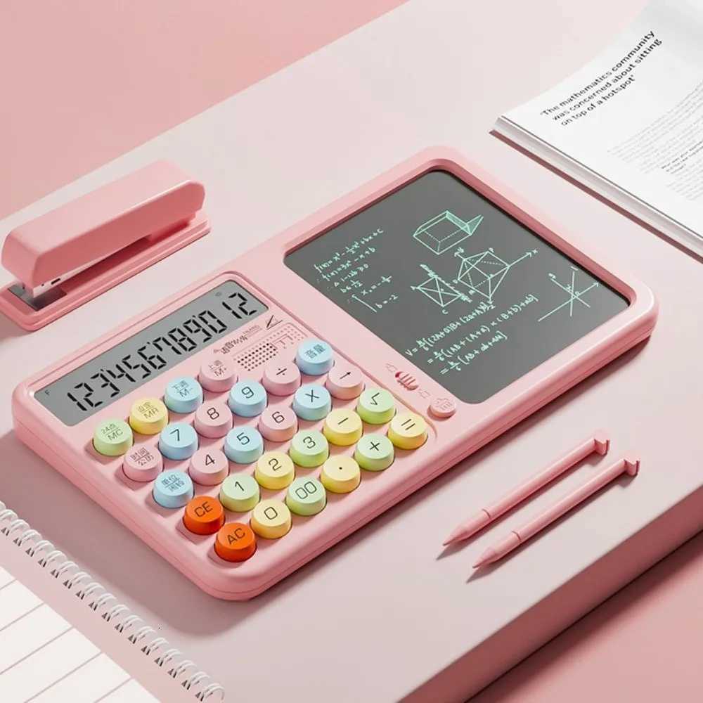 Large Display Calcator with Notepad Eye Protection Screen with Vo Function Calcators with Tablet Erasable Handwriting H251208-image-1087661951