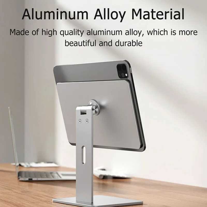 Adjustable Alloy Magnetic Tablet Stand Holder Pad Height port for iPad Air Pro Mini Tablet Accessories for iPad Desktop Stand C251208-image-1087683786