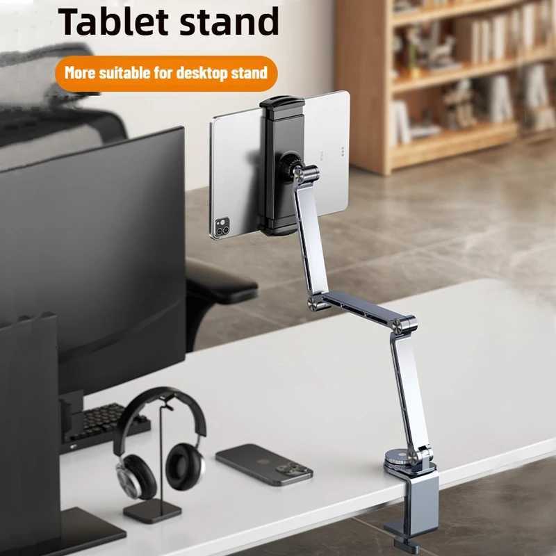 Tablet Stand HolderDesk Mount Adjustable FoldableTablet Mount with 360Rotate BasePhone Holder Stand for Desk and Bed C251208-image-1087683673