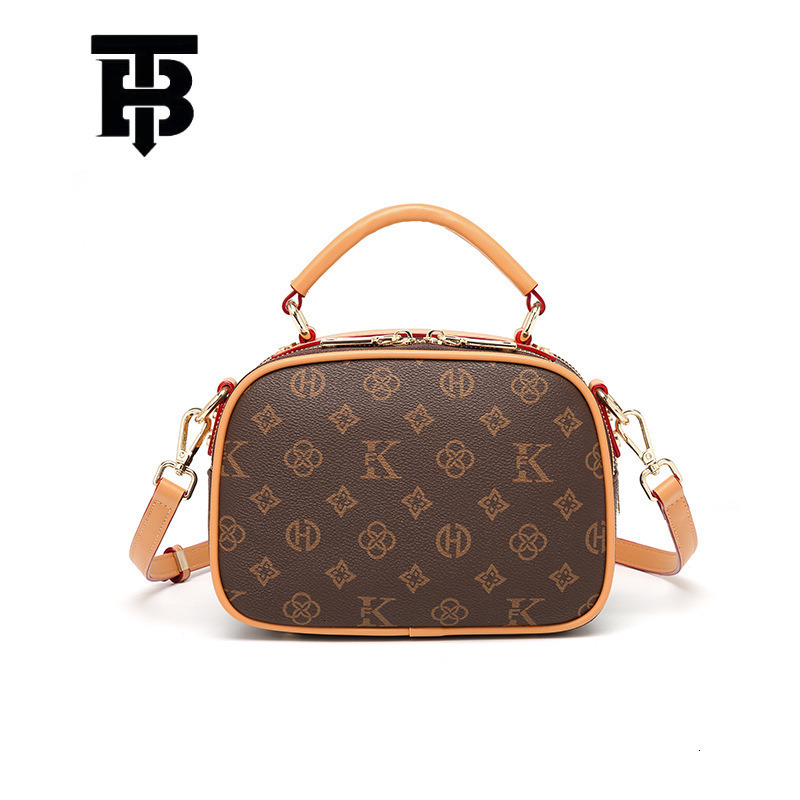 TB BHULAMTE Luxury Brand Designer Bag Classic Retro Simple Multi-functional Small Round Bag Large Capacity Double-layer Single-shoulder Crossbody Ba