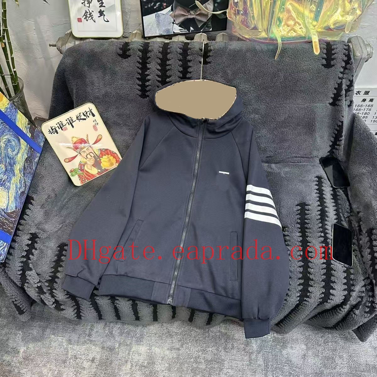 B-T Designer Jackets Mens Hoody Coats Spring Autumn Zipper Casual Cotton Coats Windshield Baseball Jackets Black Navy Outerwear Coat Fashion Casual