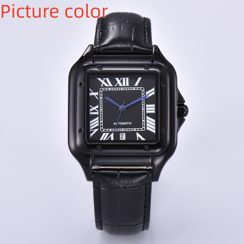 Car Wrist Watches for 2025 New mens Watches Three needles Quartz Watch High Quality Top Luxury Brand designer Clock Leather Strap Fashion Tan Luxuri