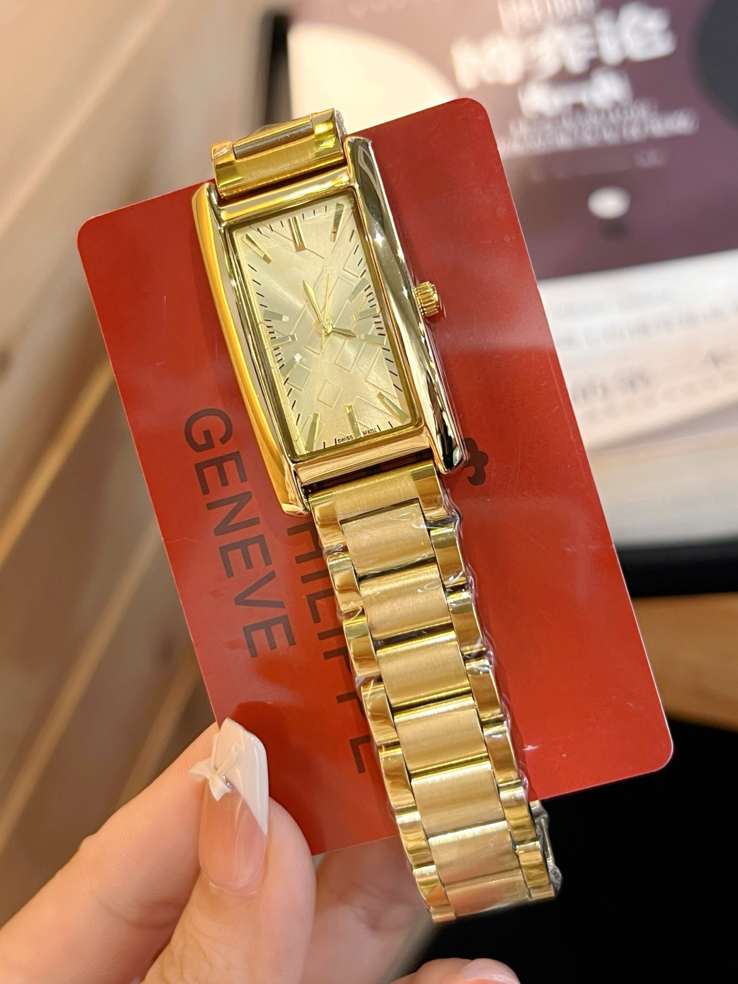 Luxury women's Bracelet BVLGARIttiy Women's watch Quartz Watch rectangle watch Top brand Diamond Stainless Steel watch Ladies Christmas Va