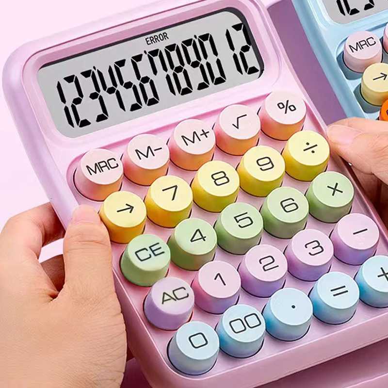 Mechanical Calcator Ins Dopamine Candy Color Calcators Large Display Dot Keyboard Off School Supplies Students Stationery H251208-image-1087661627