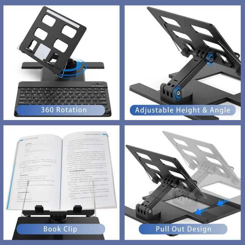 Portable Tablet Stand with Mouse Keyboard Foldable Bracket for iPad Xiai 47-129 inch Tablets Holder C251208-image-1087683800