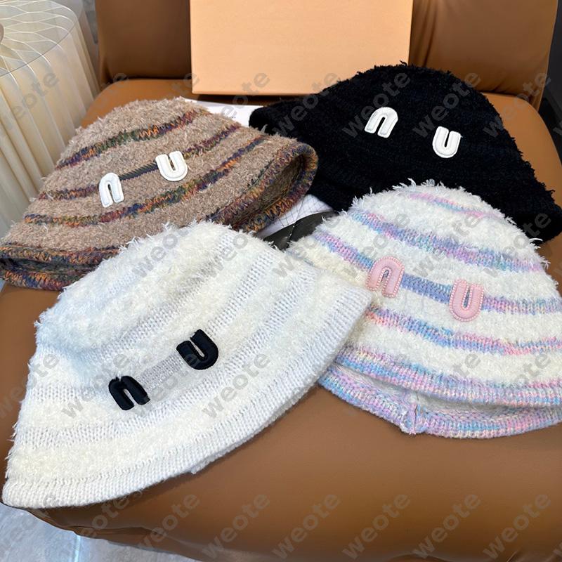 7 Style High Quality Bucket Hat For Women Casual Woolen Hat Plush Fisherman Hat Winter Furry Warm Hat Designer Bucket Shaped Casual Warm Hat