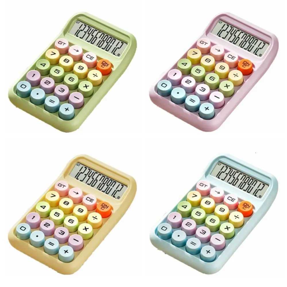 12 Digits Candy Color Calcator Large Screen Mechanical Keyboard Arithmetic Calcator Durable Anti-slip Pad H251208-image-1087661978
