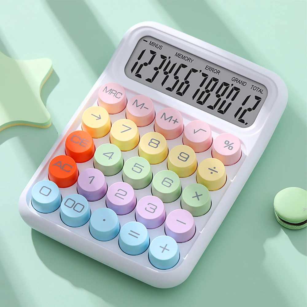 New Ins Dopamine Candy Color Calcators Large Display Mechanical Dot Keyboard Back School Supplies Students /Finance Stationery H251208-image-1087661595