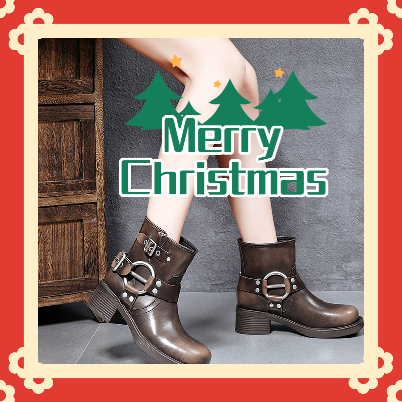Fashion New Women's Short Boots Christmas Gift Luxury Boots Hot High Quality Short Boots Designer Boots