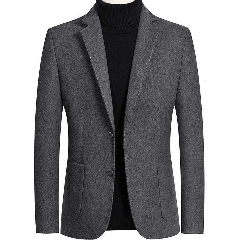 BROWON Marca 2025 Nuovo Autunno Formale Cappotto Di Lana Mens Wedding Pocket Business Casual Giacca Sportiva per Uomo Cappotto di Moda Coreano M2512
