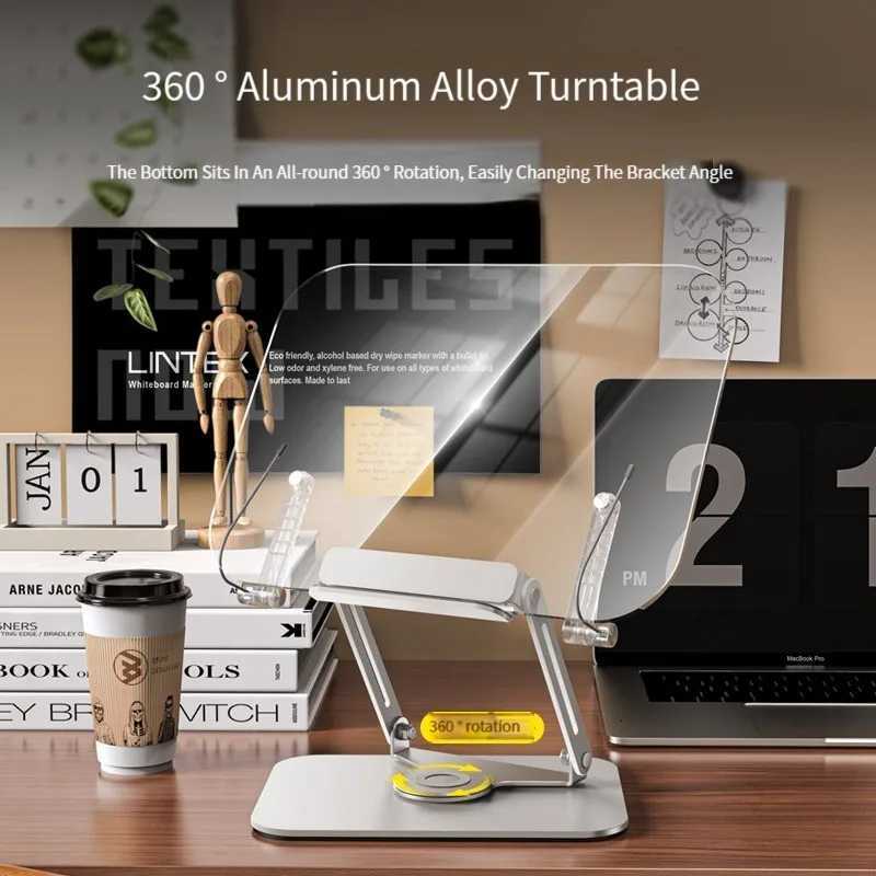 Laptop Stand Mtifunction Acrylic Read Book Holder Foldable Tablet Stand For Book Air Notebook Stand Aluminum Laptop port C251208-image-1087683615