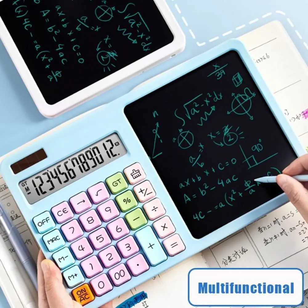 12-Digit Solar Calcator Large LCD Display Dual Power Supply Standard Function Calcator With LCD Writing Board H251208-image-1087656458