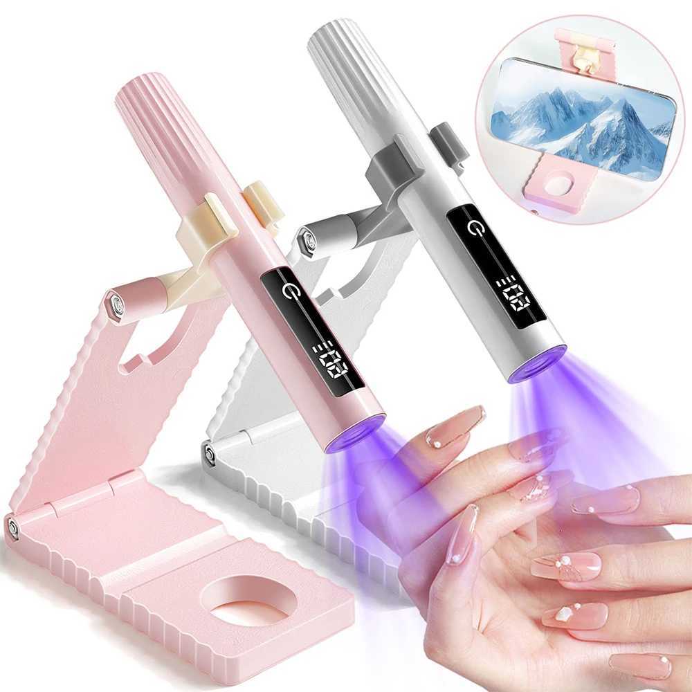 LULAA écran tactile Nail Art lampe Portable lampe UV de poche pour ongles en Gel séchage rapide LED sèche-ongles pour voyage à domicile M251208