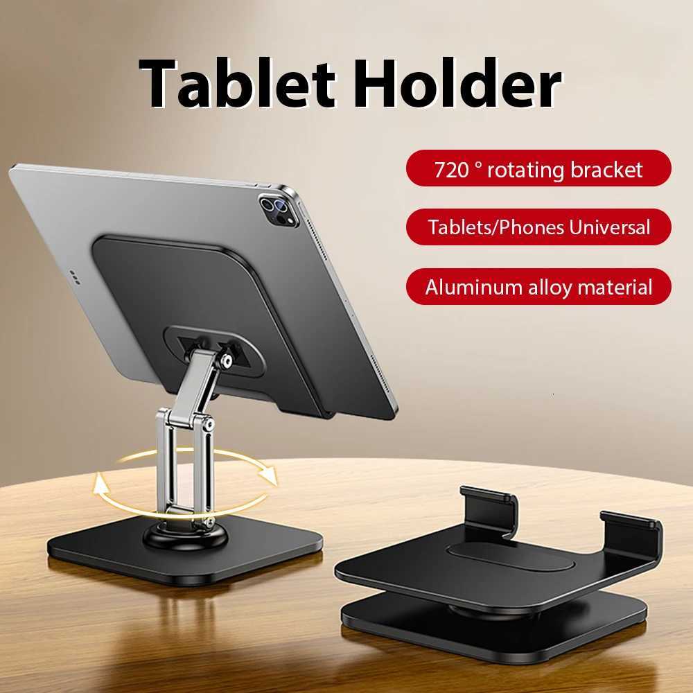 360 Rotatable Holder Tablet Portable Foldable Aluminum Desktop Stand For iPad Pro 13 Xiai Tablet Phone Bracket C251208-image-1087684017