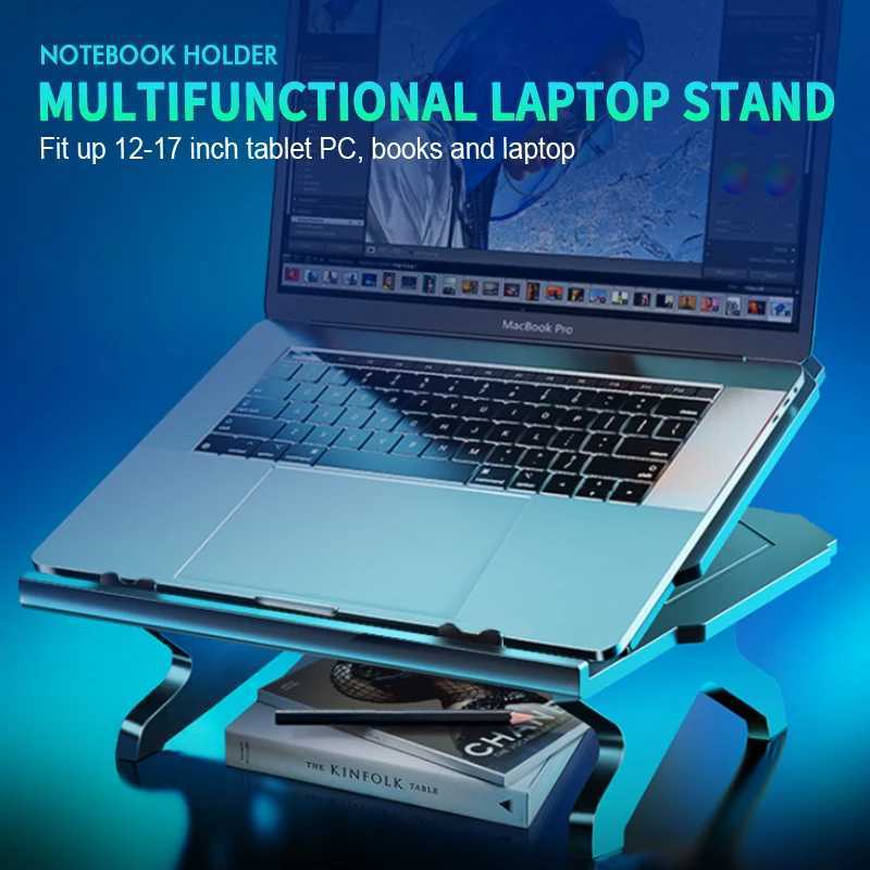 Coolcold laptop stand adjustable height plastic foldable desktop port holder tablet 17 inch adjustable laptop stand C251208-image-1087683454
