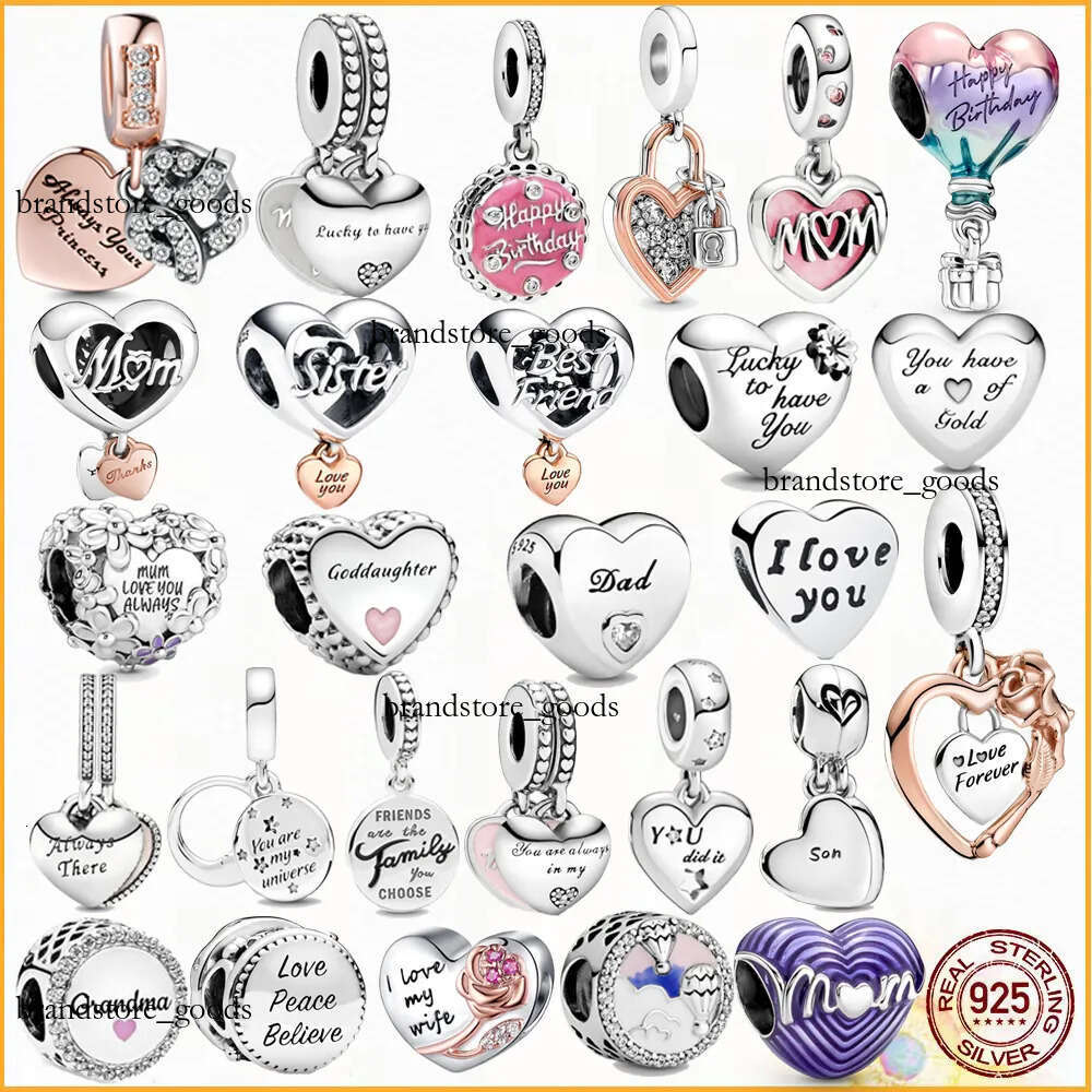 925 Sterling Silver Family Members Charm Pearl Is Suitable For Primitive Bracelet Womens Jewelry Gift Fashion Accessories Free Wholesale Freight 167