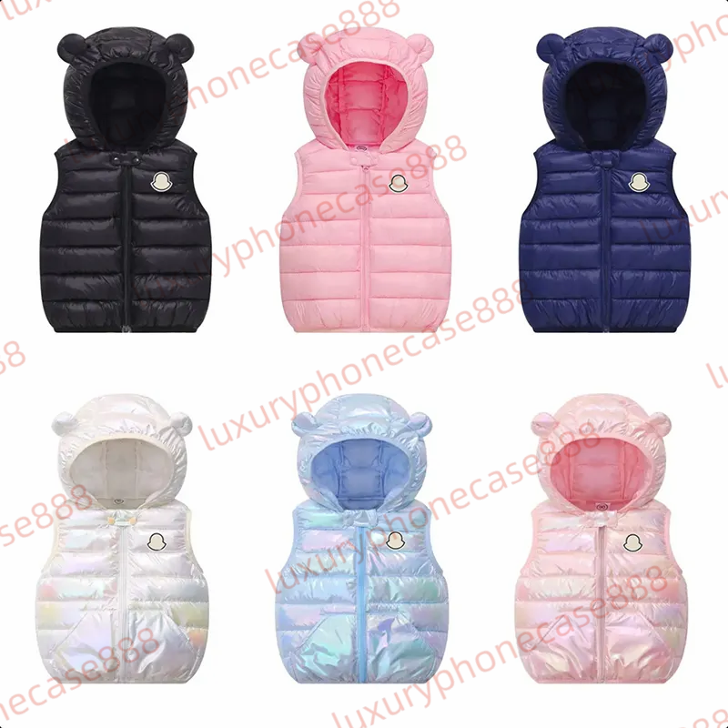 kids designer jacket M Embroidered Badge Winter Kids Coat vest Outdoor hooded design Plain Warm Kid Designer Clothes Boys Girls Coats Children Ho-image-1087722947