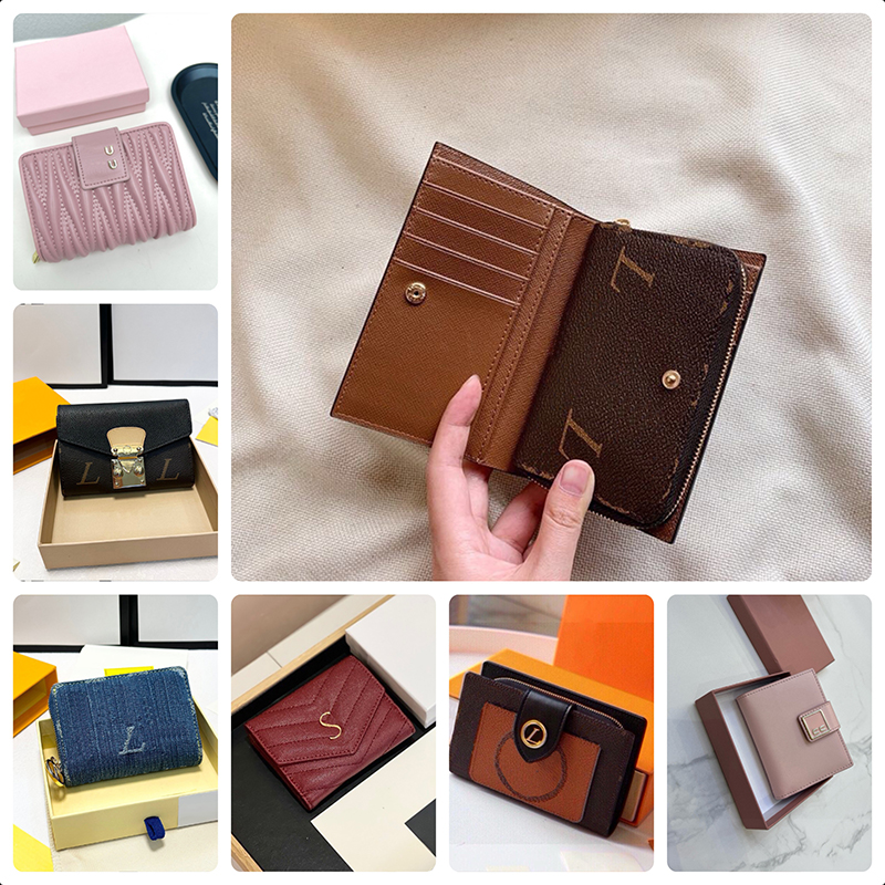 Vintage Wallet Luxury Designer Wallet Leather Square Wallet Designer Men Womens Card Holder High Quality Short Wallets Card Holders