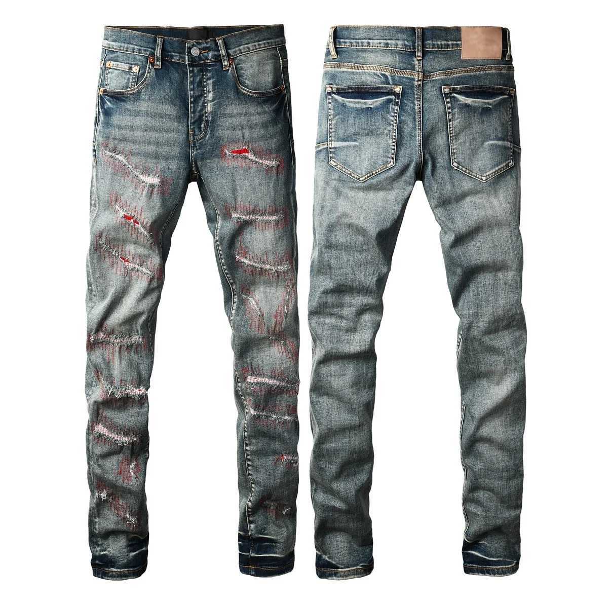 2025 New Mens Street wear Skinny Jeans Low Rise Fashion Top Quality Stamped Letter Repair Denim Pants Brands 28-40 Size M251209