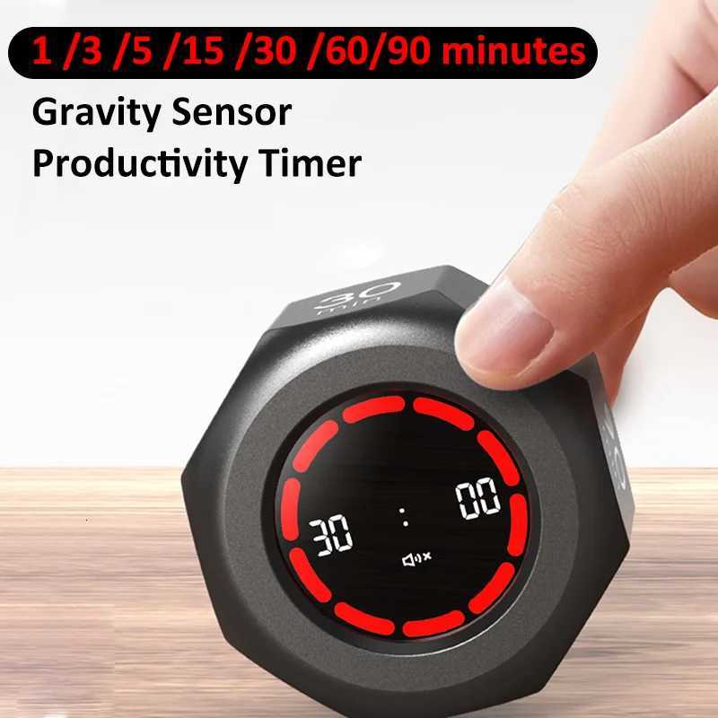 Gravity Sensor Productivity Timer Kitchen 7 Preset Time Autatic Rotary Timer Cooking USB Rechargeable Digital Countdown Timer C251209-image-1087828155
