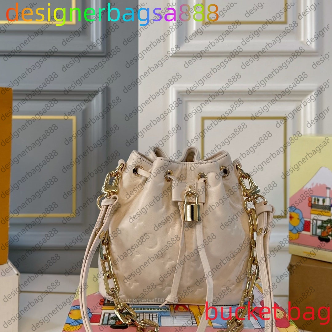 Drawstring Bucket Bags Original designer handbag Top Luxury bucket Womens crossbody leather chain mirror quality mon tresor bag wallet tote hobo 10A