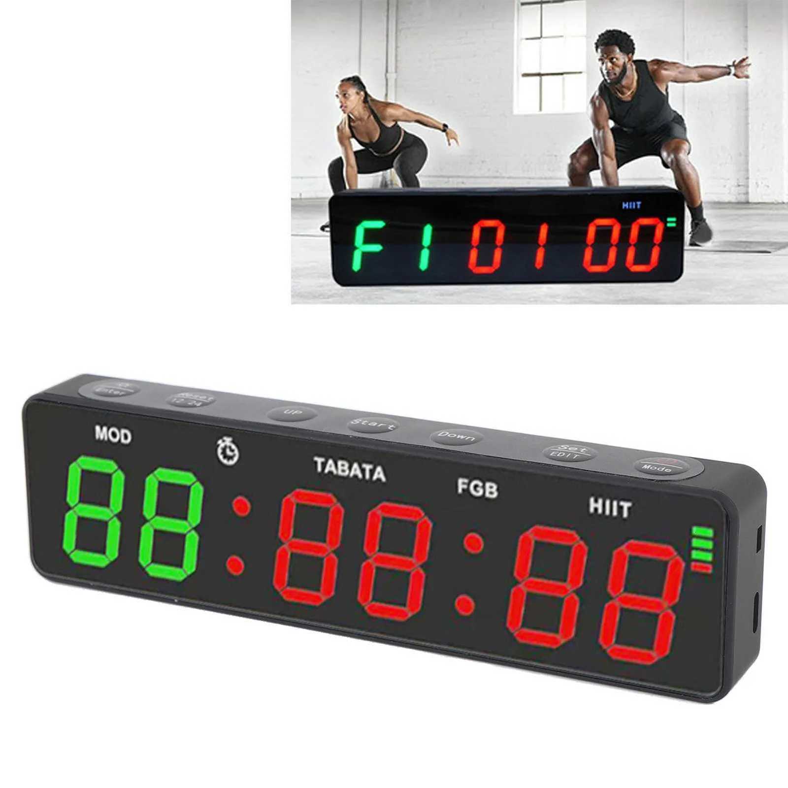 Gym Timer Clock Rechargeable Countdown and Count Up Fitness Digital Timer Magnetic Stopwatch HIIT Mode for Boxing C251209-image-1087828749