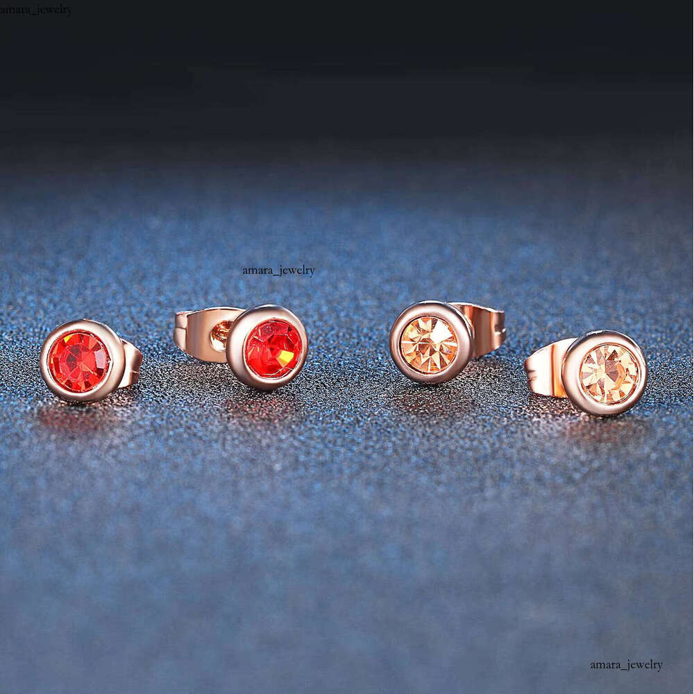 Simple Design Women's Girl Jewelry Cute Small 6mm Round CZ VVS Moissanite Stud Earrings E270-M