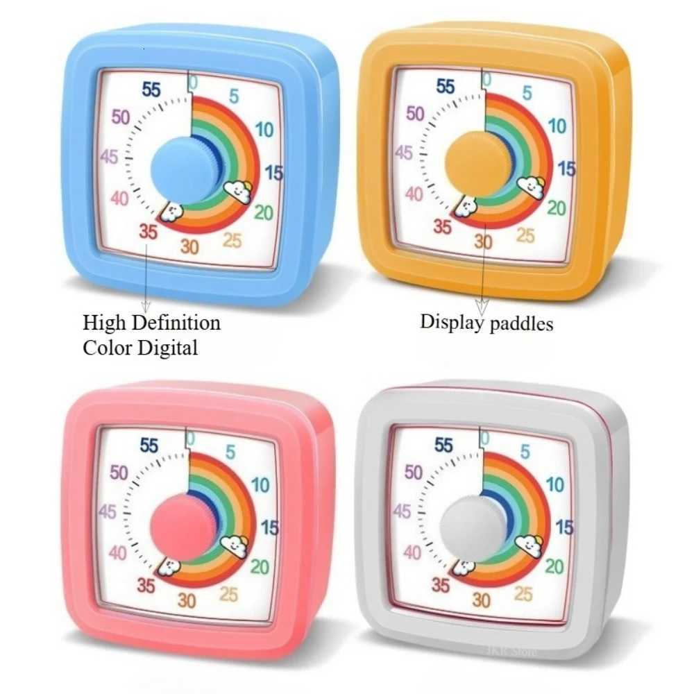 Suitable for Children and Adts Childrens Timer Kids New Visual Timer 60 Minutes Countdown Clock Kitchen Study Tools Gadgets C251209-image-1087828529
