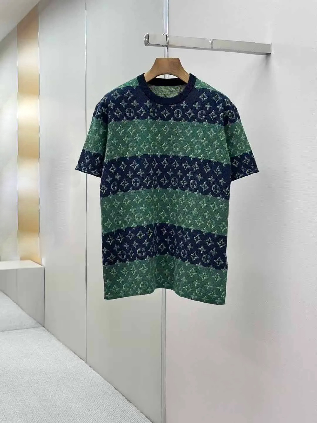 Summer Round-neck Knitted Mens T Shirts Graphic Oversized Tops Tees Vintage Gothic Knit Short Sleeve Shirt
