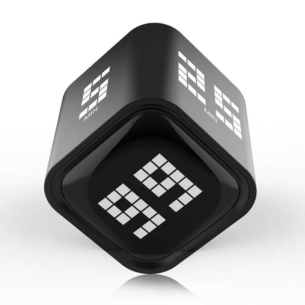Adjustable Cube Podoro Timer - 5/25/10/60 Minute Countdowns Settings - Pause Resume Silent Vibrate Sound Al Timer C251209-image-1087828910