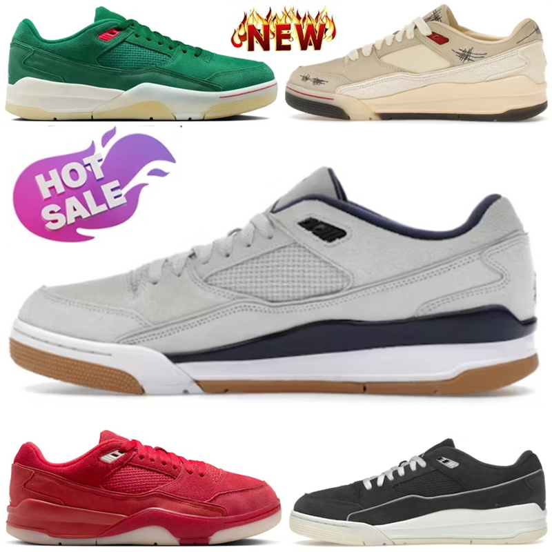 Designer Basketball Shoes Flight Court Coconut Milk Rust Pink Sail Muslin Black Red Men Trainers Women Low Sneakers for Unisex Chaussure With Box Fr