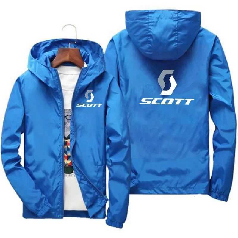 2025 New Autumn/Winter Mens SCOTT Hooded Sport Jacket Windbreaker with Zippered Hooded Sweatshirt W251209