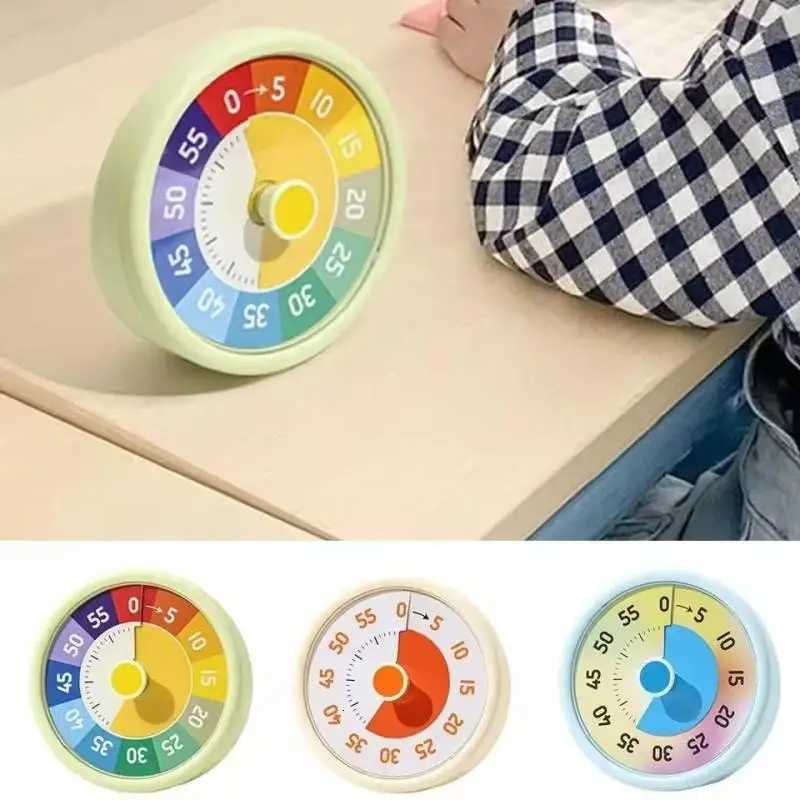 1Pieces Self-discipline Visual Timer Silent 60 Minutes Kitchen Timer Reminder Round Visualization Countdown Timer C251209-image-1087828482