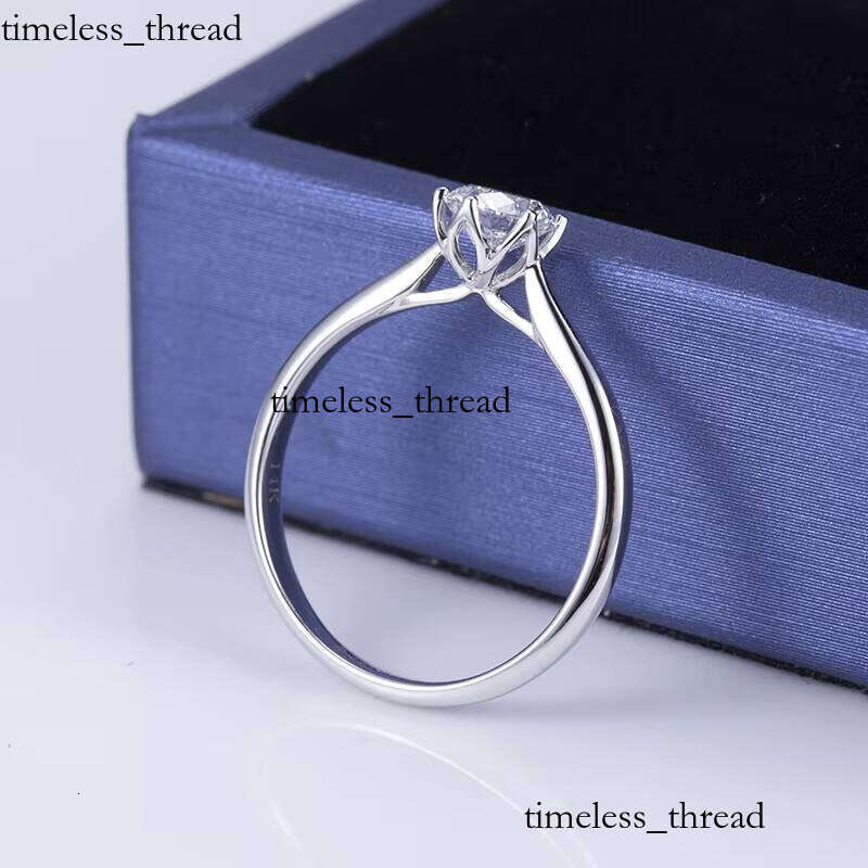 MSR-481 Custom 18k Pure Gold Round Cut 1CT D VVS1 Lab-Grown VVS Moissanite Jewelry Engagement Wedding Ring for Women