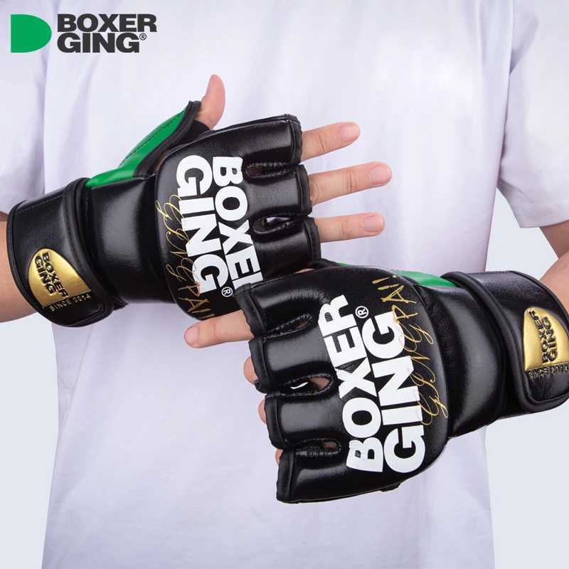 Protective Gear Boxing Gloves Adult Men Woman Half Finger Training Professional MMA Sanda Sandbags Specialized Boxing Muay Thai Q260923