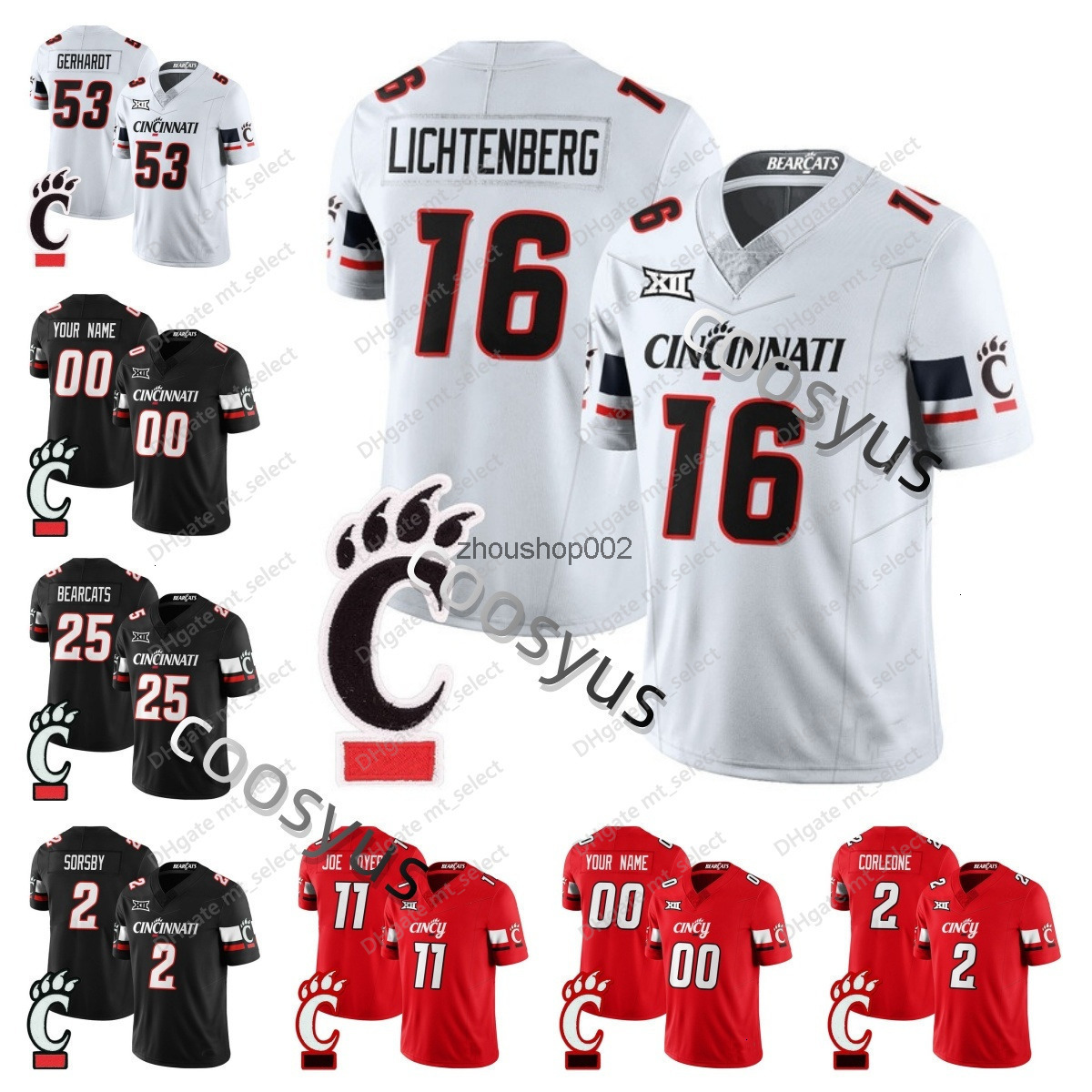 2025 LICHTENBERG JOE ROYER CORLEONE BEARCATS Football Jersey Men women youth S-3XL ALL