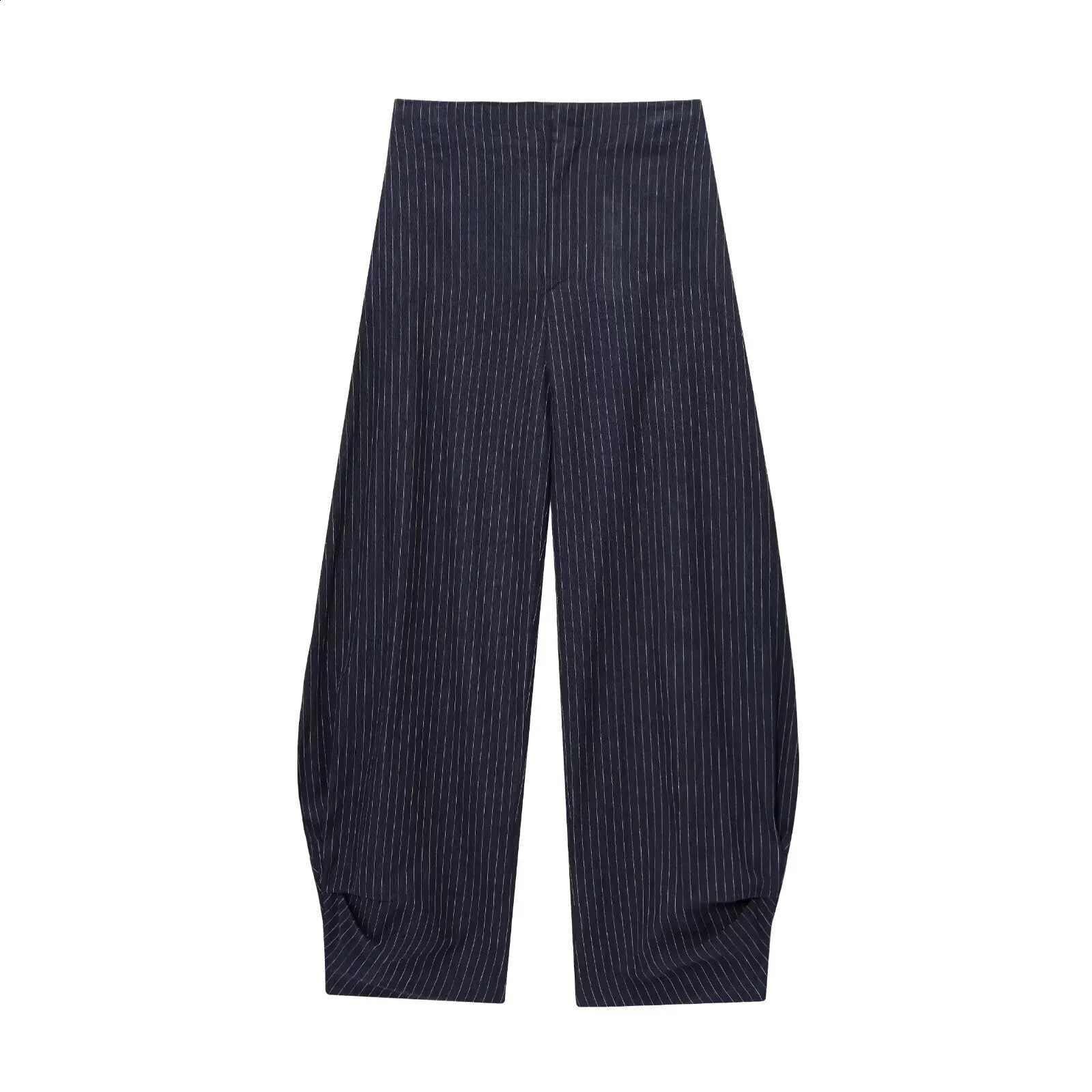 European and American style summer womens clothing retro fashion casual versatile balloon striped pants 251209