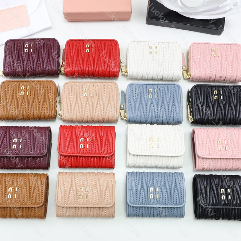 Zipper Card Case Designer Card Holders Lady Clutch Bags Luxury Wallets Coin Purses Cardholder Womens Handbag Cards Clip DPD2512094