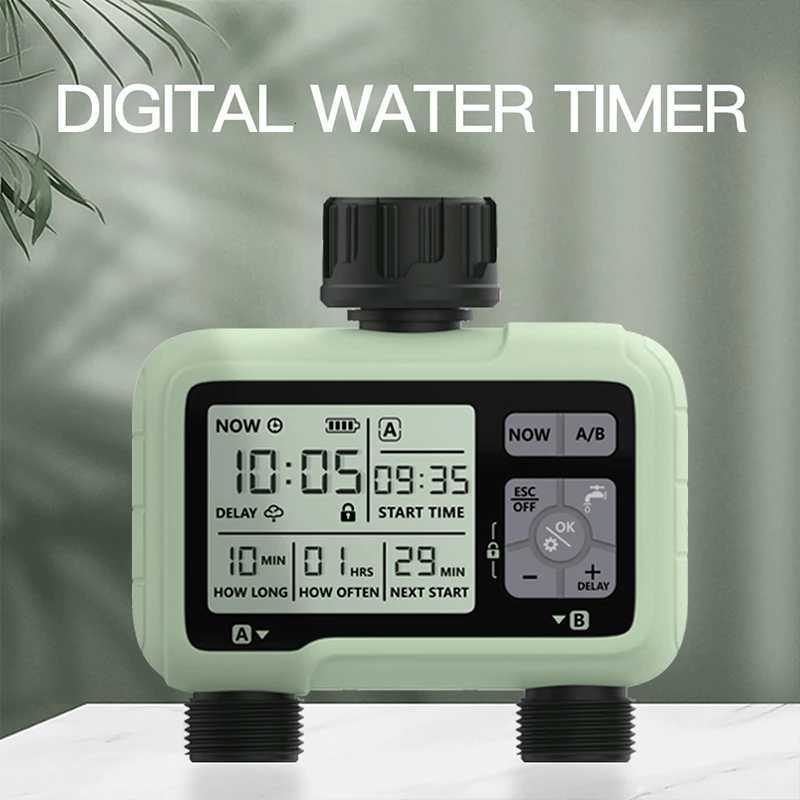 er Timing System 2-Outlet Water Timer Precisely Watering Up Outdoor Autatic Irrigation Fly Adjustable Program C251209-image-1087828942