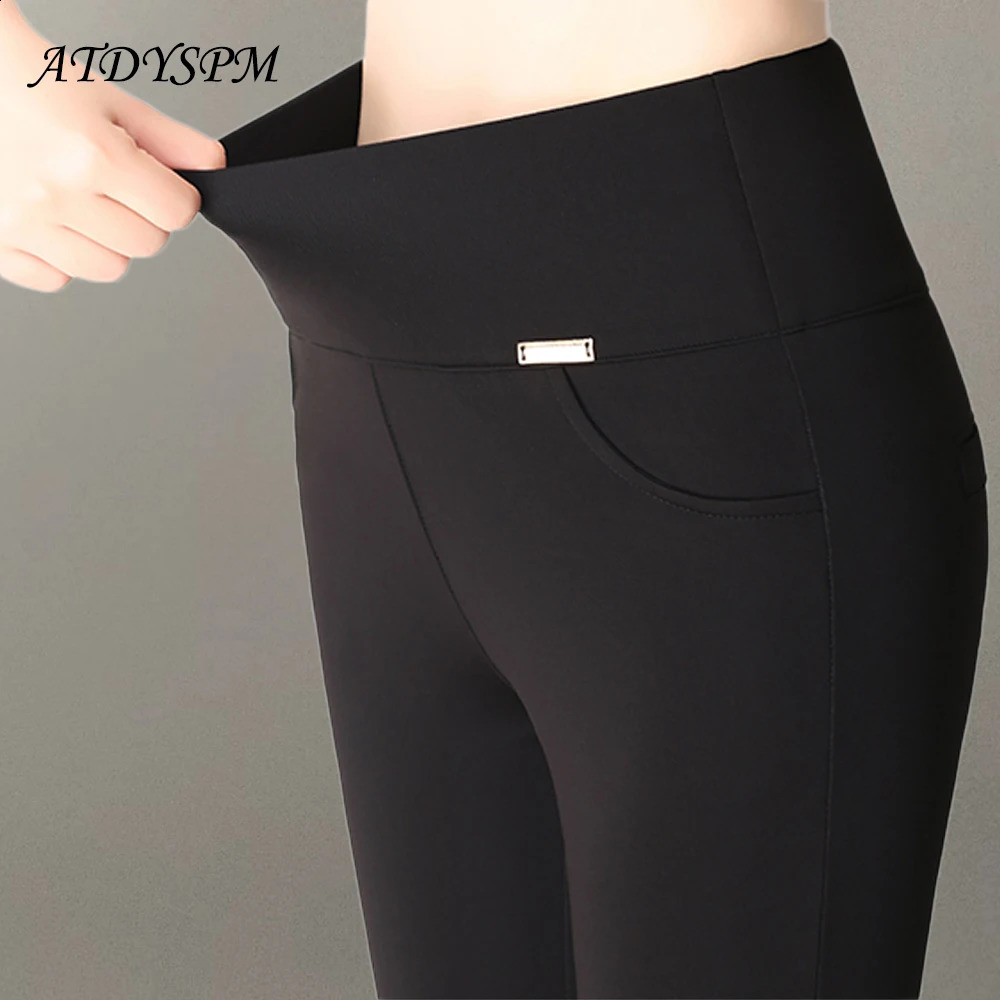 High Waist Push Up Skinny Womens Leggings Elegant Pencil Pants Women Oversize S6XL AllMatch Casual Trousers 251209