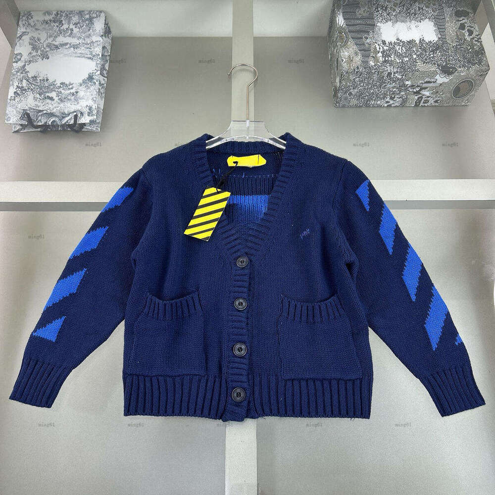 Brand baby sweater High quality boy Knitwear top kids designer clothes Blue knitted letters girl Knitted pullover A837X23N221
