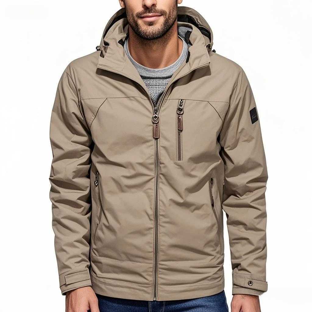 New Mens Military Workwear Jacket 2025 Spring Autumn Outdoor Windproof Waterproof Casual Hooded Coat Men Mountaineering Jackets W251209