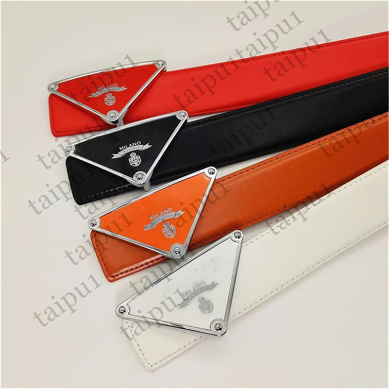 Mens Designer Belt Designer Belts for Women 3.5cm Width Belts Brand P Triangle Buckle Solid Color Belt Fashion Classic Luxury Man Woman Belts Bb Bel