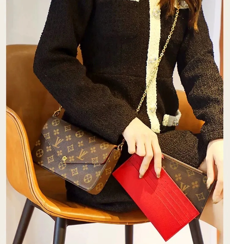 Luxurys Designer Bag 3 Multi FELICIE POCHETTE Chain Bags Handbags Crossbody Purse Woman Fashion Women Shoulder Bags Lady The Tote Bag Wallet Female